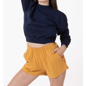 LA APPAREL Heavy Jersey Garment Dye Short Shorts